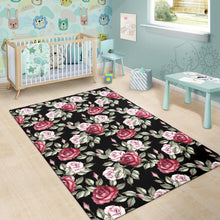 Load image into Gallery viewer, Rose Red Pink Pattern Print Design RO03 Area Rugs
