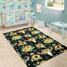 Load image into Gallery viewer, Sunflower Pattern Print Design SF08 Area Rugs
