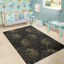 Load image into Gallery viewer, Gold Koi Fish Carp Fish Pattern Area Rug
