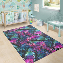 Load image into Gallery viewer, Palm Leaves Pattern Print Design PL010 Area Rugs

