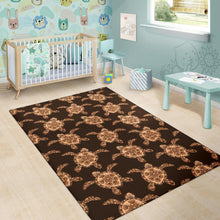 Load image into Gallery viewer, Tribal Sea Turtle Pattern Print Design T09 Area Rugs
