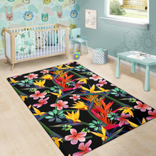 Load image into Gallery viewer, Tropical Flower Pattern Print Design TF015 Area Rugs

