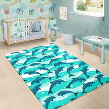 Load image into Gallery viewer, Dolphin sea pattern Area Rug
