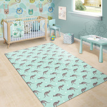 Load image into Gallery viewer, Kangaroo pattern background Area Rug
