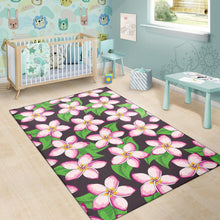 Load image into Gallery viewer, Pink Plumeria Pattern Print Design PM019 Area Rugs
