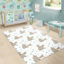 Load image into Gallery viewer, Cute Rhino pattern background Area Rug
