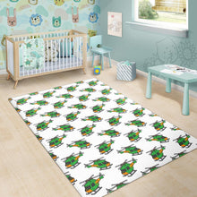 Load image into Gallery viewer, Green Amy Helicopter Pattern Area Rug
