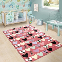 Load image into Gallery viewer, Chihuahua Heart Pink Pattern Area Rug
