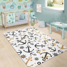 Load image into Gallery viewer, Anchors Rudders pattern Area Rug

