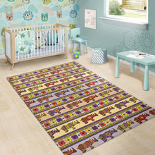 Load image into Gallery viewer, Rhino African Afro Dashiki Adinkra Kente Pattern Area Rug
