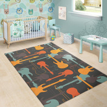 Load image into Gallery viewer, electric guitars pattern Area Rug
