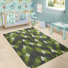 Load image into Gallery viewer, Christmas Tree Camo Pattern Area Rug
