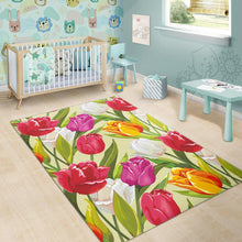 Load image into Gallery viewer, Colorful Tulip Pattern Area Rug
