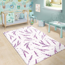 Load image into Gallery viewer, Lavender Pattern Stripe Background Area Rug
