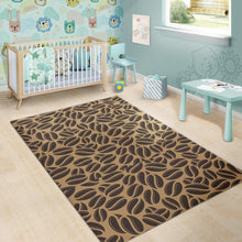 Load image into Gallery viewer, Coffee bean on brown background Area Rug
