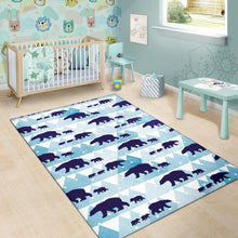 Load image into Gallery viewer, Bear Pattern Print Design BE01 Area Rugs
