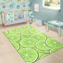 Load image into Gallery viewer, Sliced Lime Pattern Area Rug
