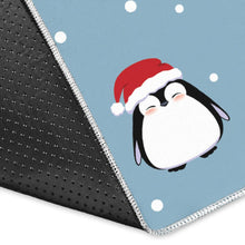 Load image into Gallery viewer, Cute penguin christmas snow pattern Area Rug
