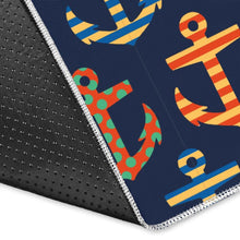 Load image into Gallery viewer, Colorful Anchor Dot Stripe Pattern Area Rug
