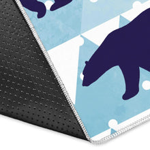 Load image into Gallery viewer, polar bear winter snow pattern Area Rug
