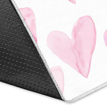 Load image into Gallery viewer, Watercolor pink heart pattern Area Rug
