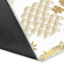 Load image into Gallery viewer, Gold Meneki Neko Lucky Cat Pattern Area Rug
