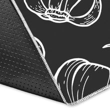 Load image into Gallery viewer, Garlic pattern black background Area Rug
