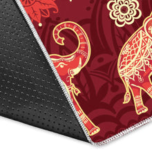 Load image into Gallery viewer, Elephant Red Pattern Ethnic Motifs Area Rug
