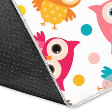 Load image into Gallery viewer, Color cute owl pattern Area Rug
