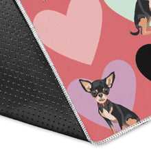 Load image into Gallery viewer, Chihuahua Heart Pink Pattern Area Rug
