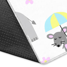 Load image into Gallery viewer, Cute elephant mouse pattern Area Rug
