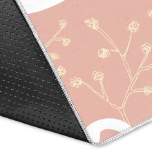 Load image into Gallery viewer, Swan flower light pink background Area Rug
