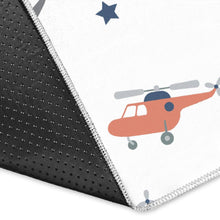 Load image into Gallery viewer, Cute helicopter star pattern Area Rug

