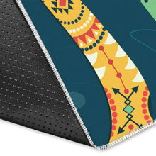 Load image into Gallery viewer, Boomerang Aboriginal Pattern Dark Background Area Rug
