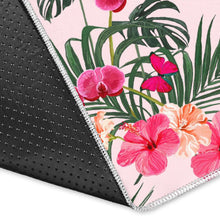 Load image into Gallery viewer, Red Pink Orchid Hibiscus Pattern Area Rug

