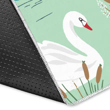 Load image into Gallery viewer, White swan lake pattern Area Rug
