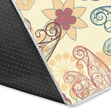 Load image into Gallery viewer, Dragonfly Flower Pattern Area Rug
