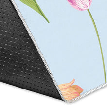 Load image into Gallery viewer, Watercolor Tulips pattern Area Rug
