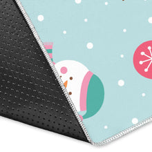 Load image into Gallery viewer, Cute snowman snowflake pattern Area Rug
