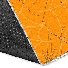 Load image into Gallery viewer, Cobweb Spider Web Pattern Orange Background Area Rug
