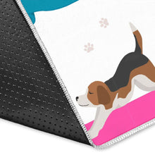 Load image into Gallery viewer, Beagle Yoga Pattern Area Rug
