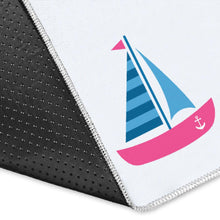 Load image into Gallery viewer, Sailboat anchor pattern Area Rug

