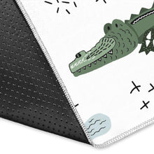 Load image into Gallery viewer, Crocodile Pattern Background Area Rug
