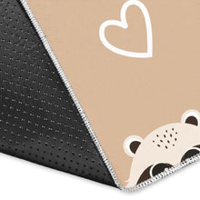 Load image into Gallery viewer, Cute raccoon heart pattern Area Rug
