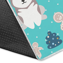 Load image into Gallery viewer, Christmas cute siberian husky puppie pattern Area Rug
