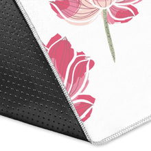 Load image into Gallery viewer, Pink lotus waterlily pattern Area Rug
