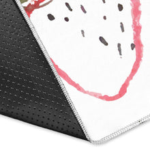 Load image into Gallery viewer, watercolor hand drawn beautiful strawberry pattern Area Rug
