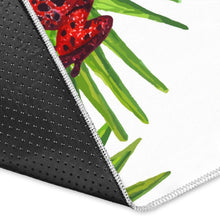 Load image into Gallery viewer, Green Red Frog Pattern Area Rug
