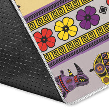 Load image into Gallery viewer, Rhino African Afro Dashiki Adinkra Kente Pattern Area Rug
