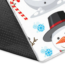 Load image into Gallery viewer, Snowman Pattern Background Area Rug
